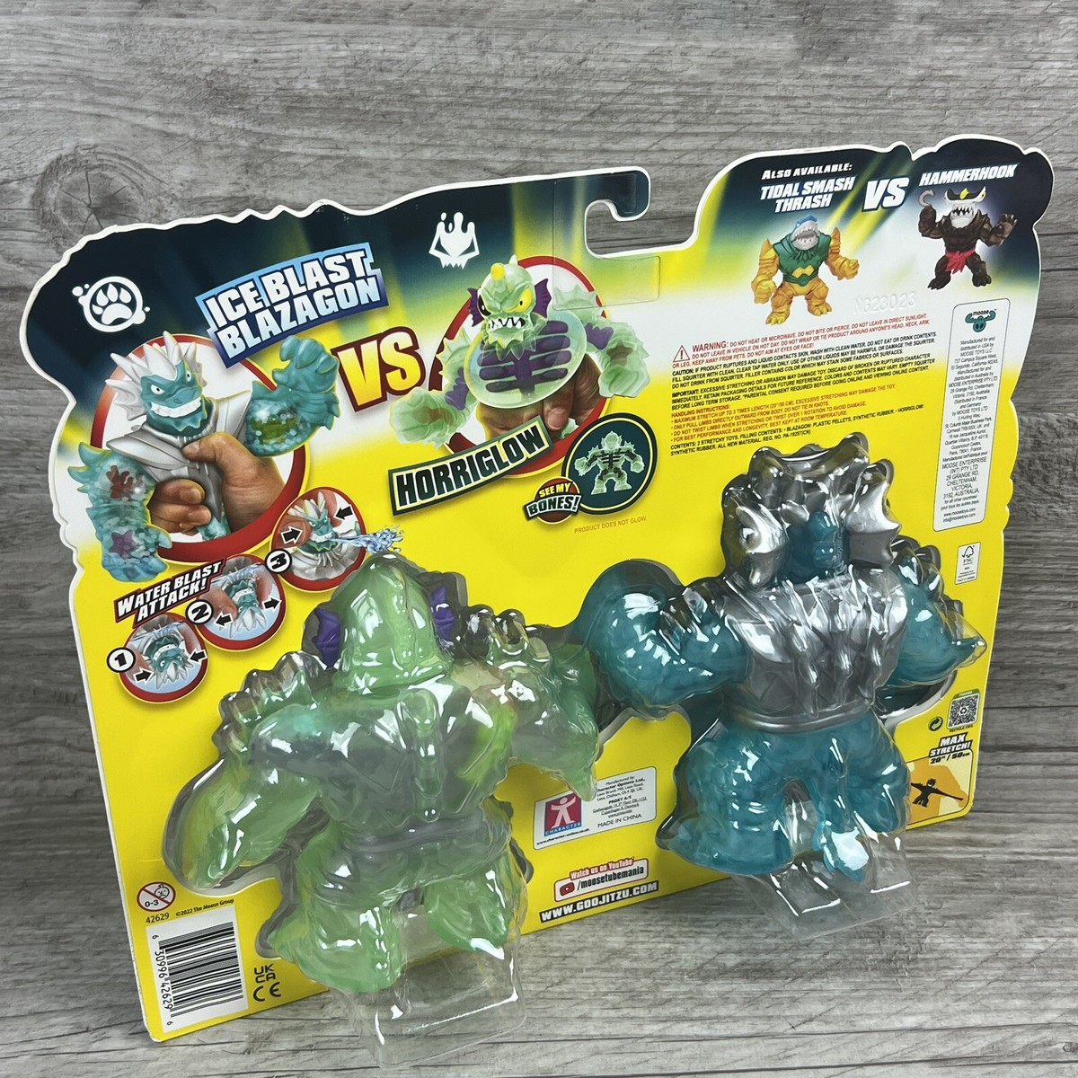 Moose Toys Goo Jit Zu Blazagon Vs Horriglow Deep Goo Sea Action