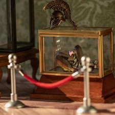 Casa delle bambole scala 1/12 miniatura recinzione retrattile corda rossa hotel lobby guardrail