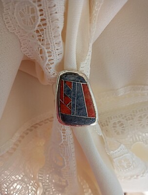 DTR  Jay King SS 925 Southwest  Size 6  Gray / Red Jasper  GORGEOUS !