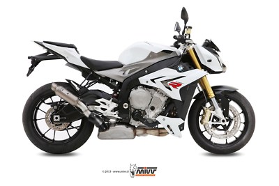 BMW S 1000 R 2014 > 2016 M2 Inox Satin B.020.lxs Slip-On MIVV