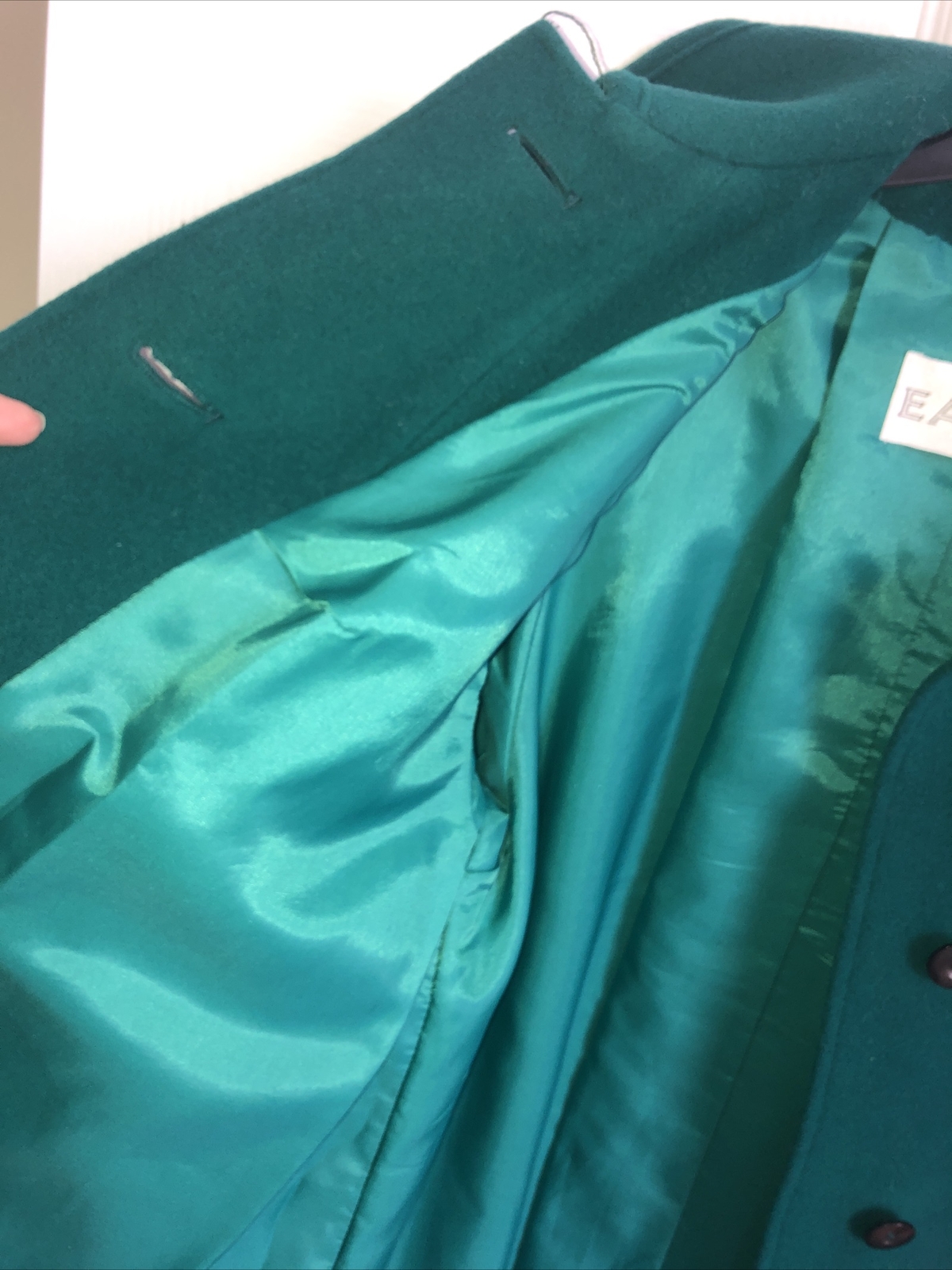 Vintage Eastex Green Wool Retro Coat 14 UK eBay