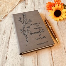 Custom Prayer Journal, Bible Study Journal, Daily Prayer Bible Journal Women Men