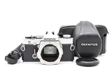Meter Works OLYMPUS OM-1 Silver 35mm SLR film camera Exc From JAPAN 2383261