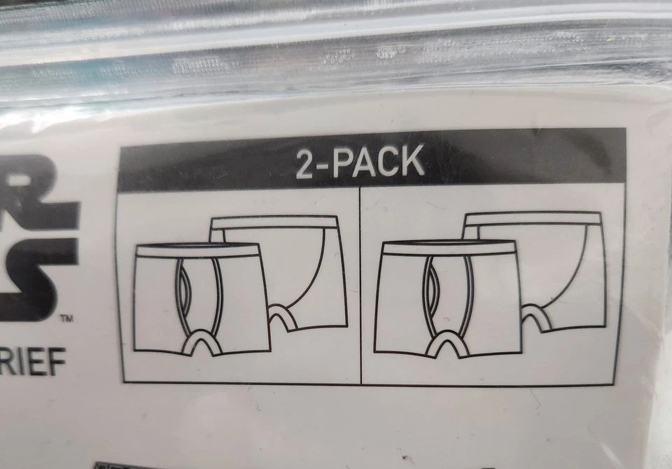 6x Mens Disney Star Wars Darth Vader Soft Underwear Boxer Briefs 3x 2Pk  L 36-38 - Image 2 of 4