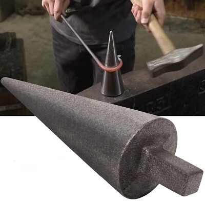 Blacksmith Anvil Forge Vise Tool Anvil Mandrel Metal Forming Cone 1'' Hardy Tool