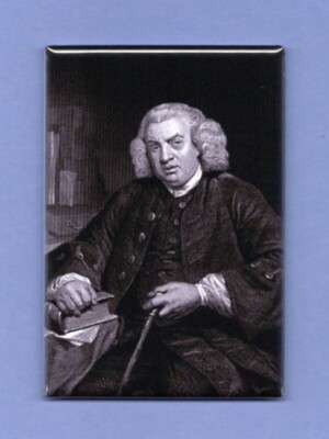 SAMUEL JOHNSON *2x3 MAGNET* ENGLISH WRITER DICTIONARY POET ESSAYIST MAN LETTERS