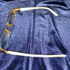 Elizabeth Arden Eyeglass Frame EAPT 82A, 50-17, Ornate White Gold