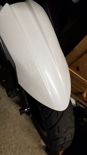 Triumph Tiger 800 2010 - 2016 Motorbike Front Mud Guard Protection Vinyl Clear - Picture 4 of 4