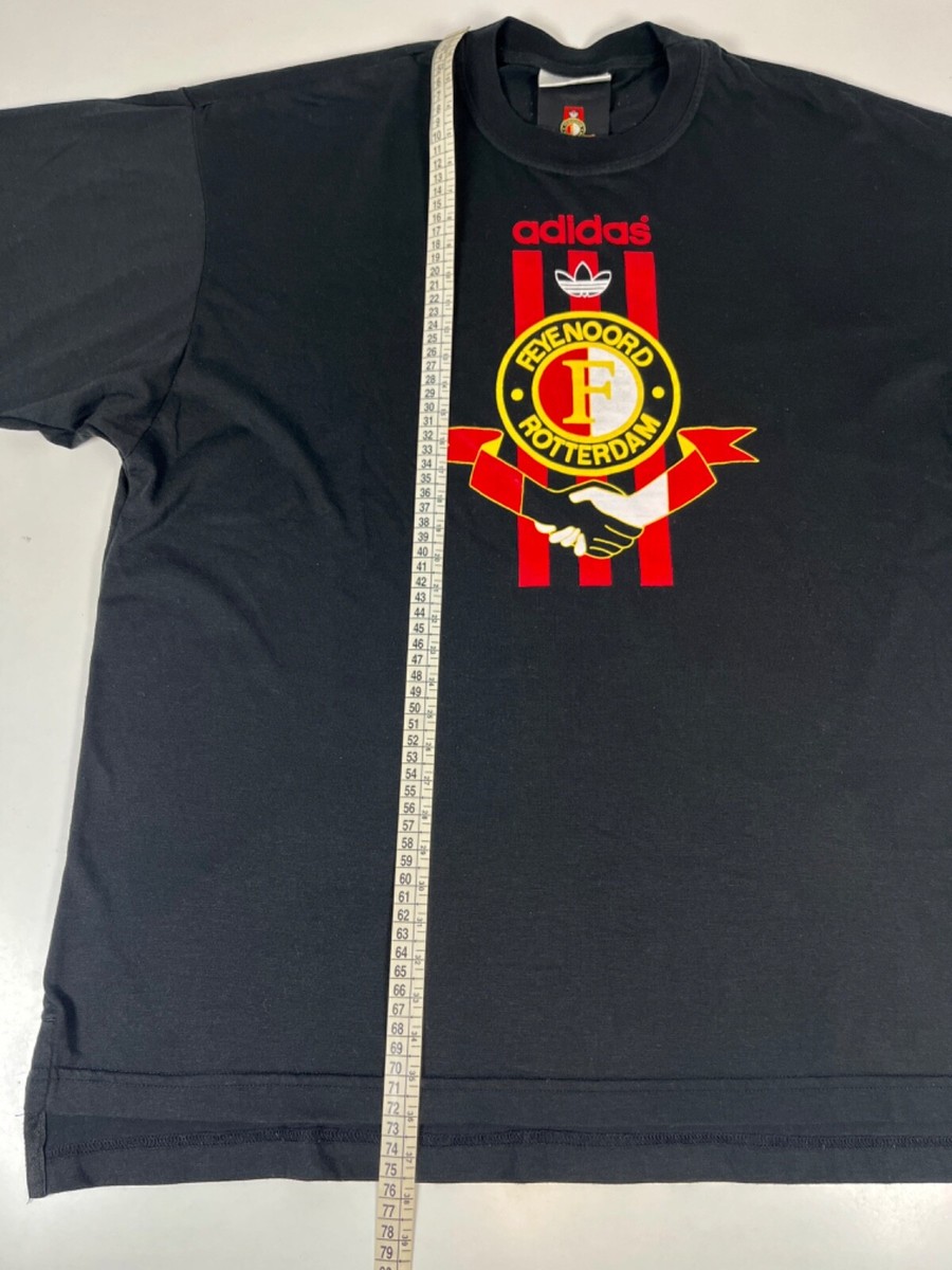 90s Feyenoord adidas  Shirt ベルギー製 FEYENOORD Rotterdam 90s ADIDAS Cotton Football Shirt L