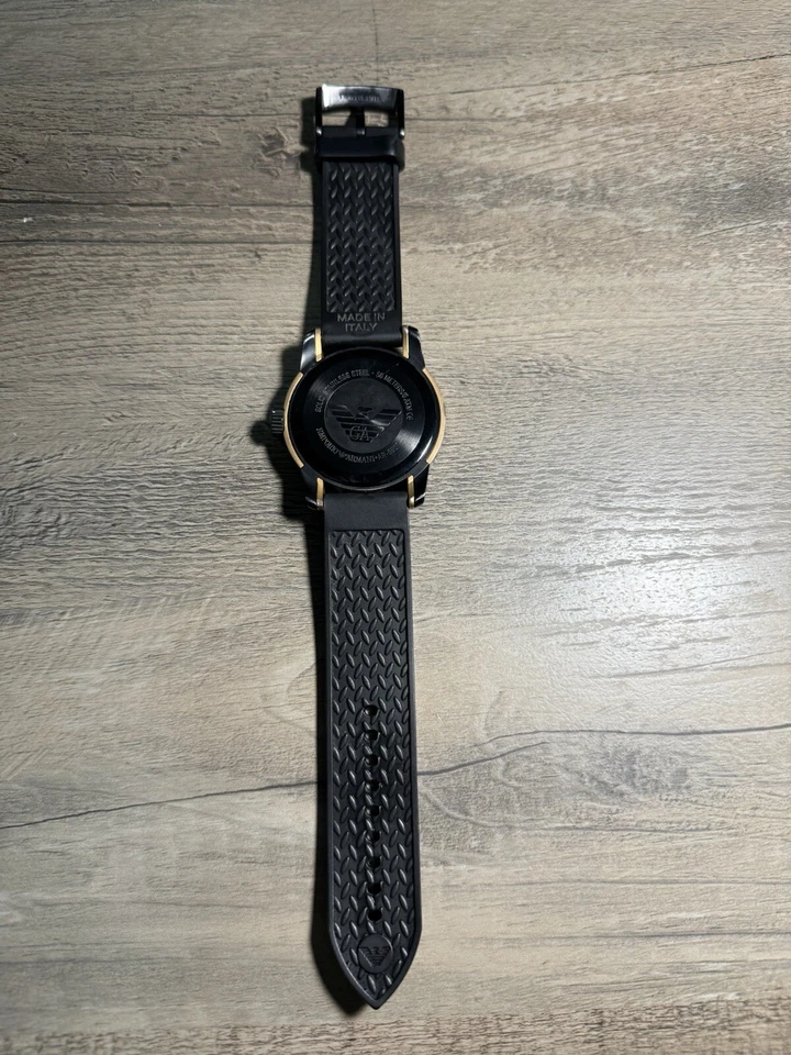 Emporio Armani Sportivo AR-5907 Chronograph Gold Black Men's Watch - Image 4 of 4