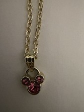 Mickey Mouse Ears Necklace 18" Chain