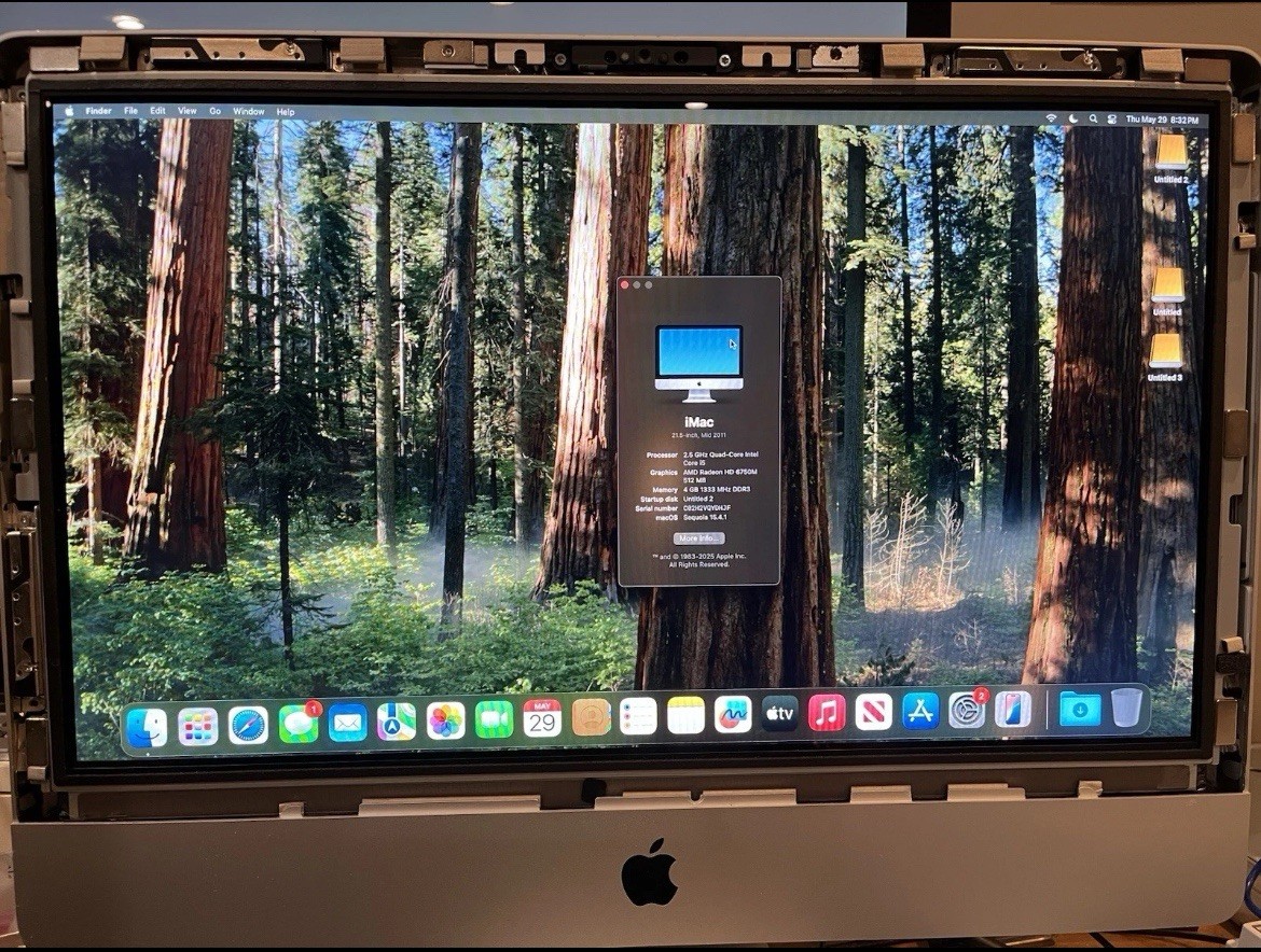 Apple iMac Desktop 2011 21.5 inch All in One A1311, Tested and