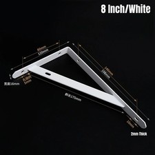 10 Pieces Shelf Brackets Heavy Duty, Wall Mounted Triangle Shelving Brackets UK