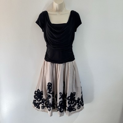 slim fit dress slacks SL Fashions Ombre Satin Bow Sash Gown - Black/Silver