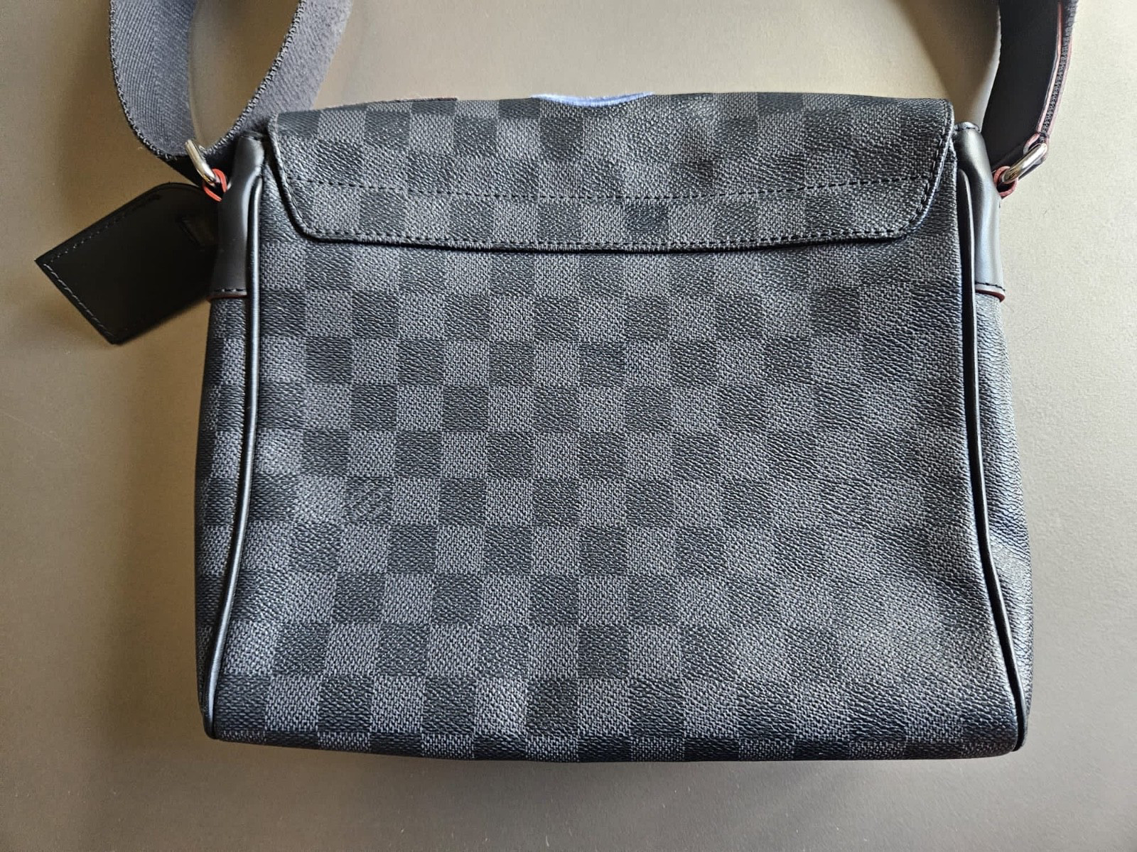 Louis Vuitton Damier Graphite District NM Alpine Patches Messenger Bag; Rare! image 5