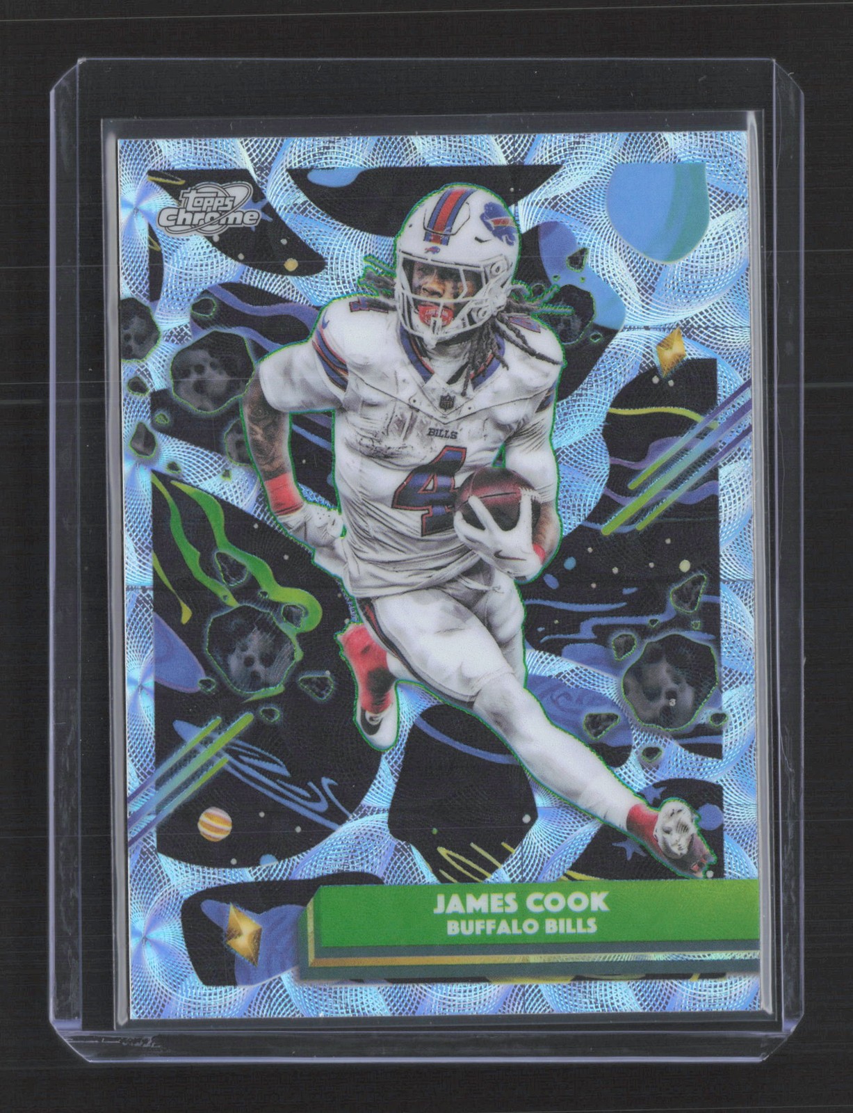 2025 Topps Chrome Cosmic #11 James Cook Nucleus Refractor