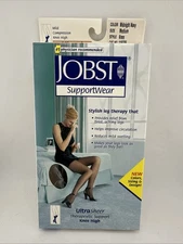 Jobst Therapeutic Support Knee High Ultra Sheer Midnight Navy M Knee 8-15mmhg