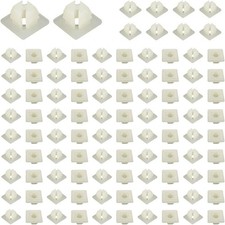100 Pcs License Plate Screw Inserts Nylon Inserts For Front 100 Nut Clip Screws 100 Pcs License Plate Screw Inserts Nylon Inserts For Front 100 Nut Clip Screws