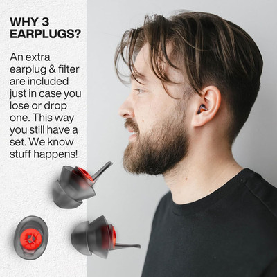 Moto PRO - Motorcycle Ear Plugs - Reusable Earplugs for Wind Noise Protection...