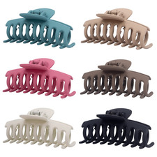 6 Pack 3.5" Hair Clip for Thin and Medium Thick Hair, Strong Hold Hair Clip for