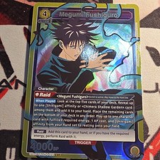 Bandai Union Arena Megumi Fushiguro Character SR Holo 022 Jujutsu Kaisen