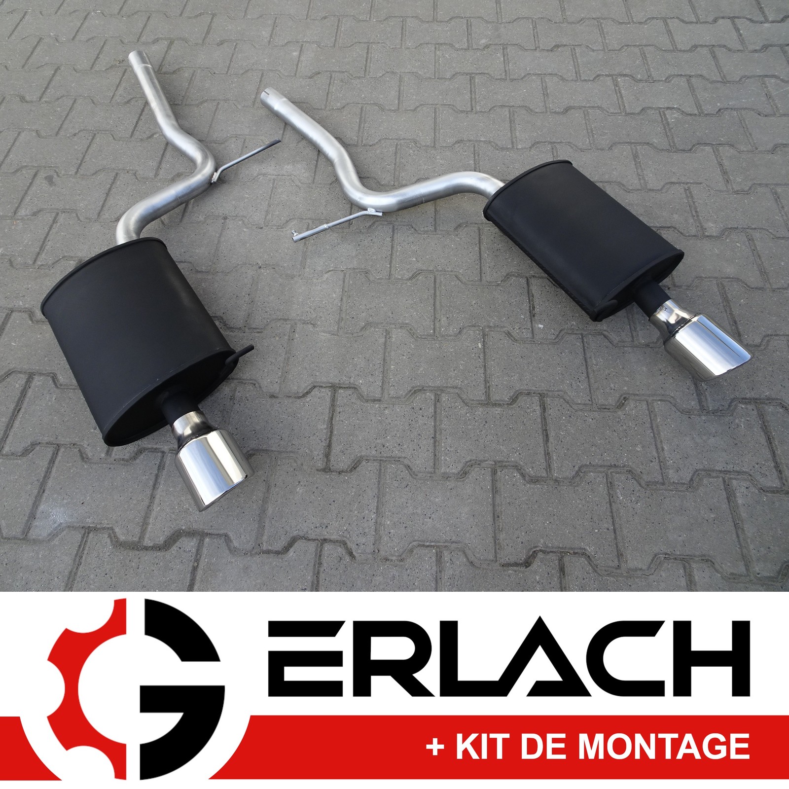 Échappement de précision Audi A4 B7 3.2 FSI quattro silencieux inox au design acoustique épuré