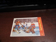 1955-56 Parkhurst #69 Hugh Beats Hodge - High Grade