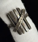 VTG STUNNING Unique Sterling Silver Days Go By Tally Ring Size 6 Handmade 925