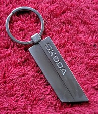 SKODA ALLOY Keyring Keyfob RARE VGC
