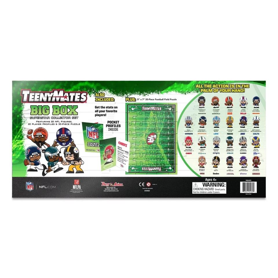 NFL Collectables TeenyMates Big Box Superstar Gift Set Oficialmente Licenciado NOVO - Imagem 3 de 4