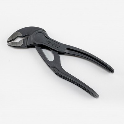 Knipex Mini 4'' Cobra Water Pump Pliers 1/8'' Thin Jaw Width 1'' Capacity 8700100