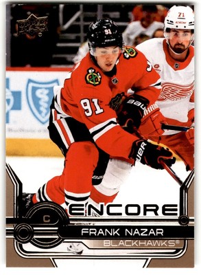 Frank Nazar 2024-25 Upper Deck Encore Gold Rookie #E-29 Chicago Blackhawks