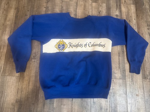 Vintage 1980’s Knights Of Columbus Catholic Sweatshirt Medium RARE