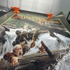 Vintage 1995 Remington The Master Guide Bullet Knife Rapid Action Poster - 30x20