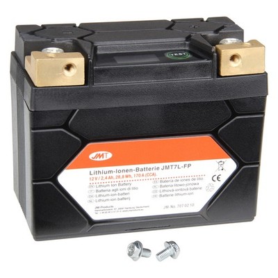 Batterie Lithium Ionen 12V 2Ah JMT für Yamaha XC 125 Beluga Typ 3TE Bj. 1990-95