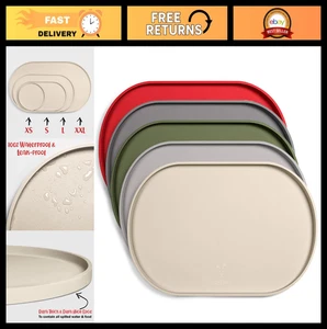 Tapis alimentaire pour chiens en silicone imperméable - Tapis d'alimentation antidérapant pour les bols, petit