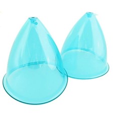 2PCS Blue 210ML Breast Cups Butt Lifting Cups For Vacuum Cupping Breast Machine