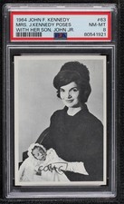 1964 Topps The Story of John F Jacqueline Kennedy Jackie Jr #63 PSA 8 0nr3