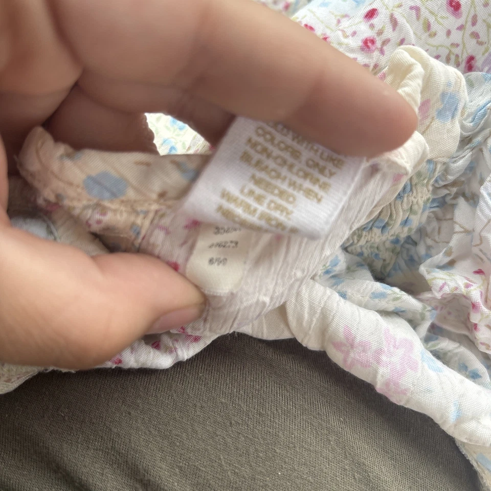 Vestido clásico vintage Gap Baby 1999 para niñas multi (rosa/blanco/azul estampado floral  Foto 3 de 4