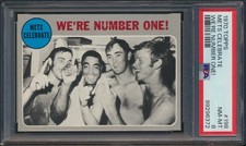 1970 Topps Nolan Ryan Mets Celebrate #198 New York PSA 8 Dead Centered