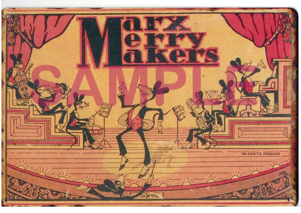 Marx Merry Makers Ratón Banda Reproducción Marca y Violín Más Reproducción Anuncio Foto 2 de 4