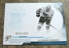 Alexandre Burrows 2010-11 SP Authentic #197 ESSENTIALS hockey card CANUCKS /1999
