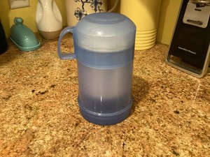 Thermos Brand 10 Oz Food Jar Blue Hot Cold Wide Mouth Soup Lunch Dinner Drink