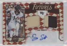 2021 Panini Legacy Futures Ruby /100 Sage Surratt #FD-SS Dual Patch Auto 0v0