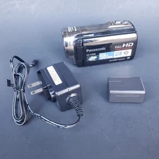Panasonic HC-V500P Full HD Video Camcorder 50X Zoom w/ Battery Charger Works
