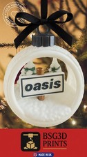 Oasis Inspired Christmas Bauble Ornament   Handmade 3D Printed Xmas Decoration