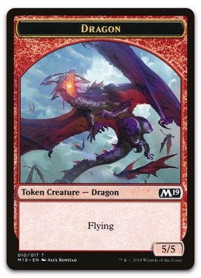 Dragon Token (010) #10 (NM) Core Set 2019 M19 Magic MTG
