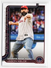 2025 Topps Series 1 Jason Kelce First Pitch #FP-1 Philadelphia Phillies