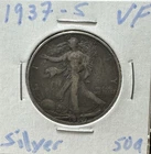 1937-S San Francisco Mint Silver Walking Liberty Half