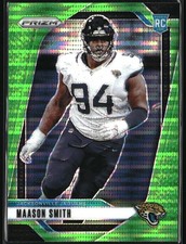 2024 Panini Prizm #368 Maason Smith Neon Green Pulsar